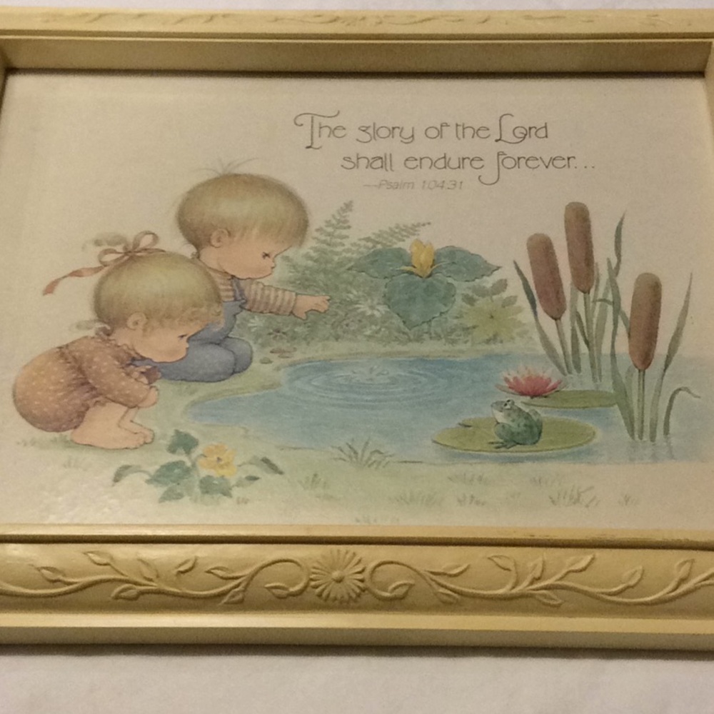2 Psalm Scripture Pictures Homco DBGCI Vintage